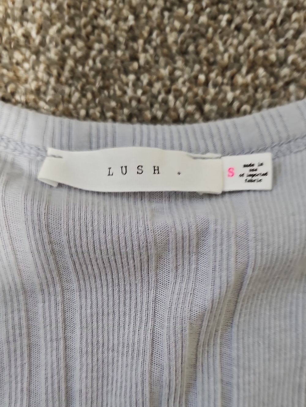 Lavender Ribbed Tanktop - Picture 2 of 3